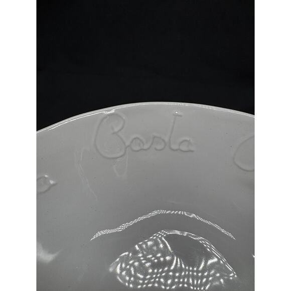 Pasta Bowl Made in Italy White Ceramic Large Italian Spaghetti Meatballs NWOT - Picture 7 of 7